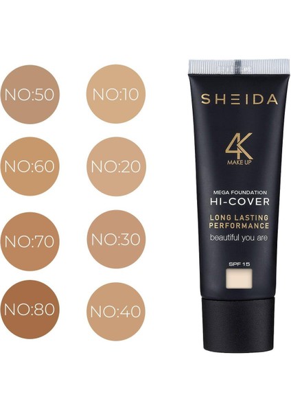 Make Over Krem Fondöten No:10 Spf 15+ 50ML