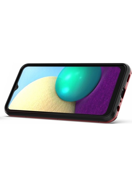 Galaxy A03 Core Için Halkalı Standlı Pc + Tpu Telefon Kılıfı Kırmızı (Yurt Dışından) indirimleri