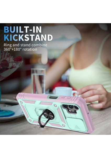 Samsung Galaxy A32 Için Kart Yuvalı Pc + Tpu Telefon Kılıfı (Yurt Dışından) modelleri