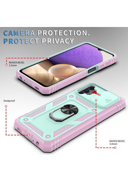 Samsung Galaxy A32 Için Kart Yuvalı Pc + Tpu Telefon Kılıfı (Yurt Dışından) indirimleri