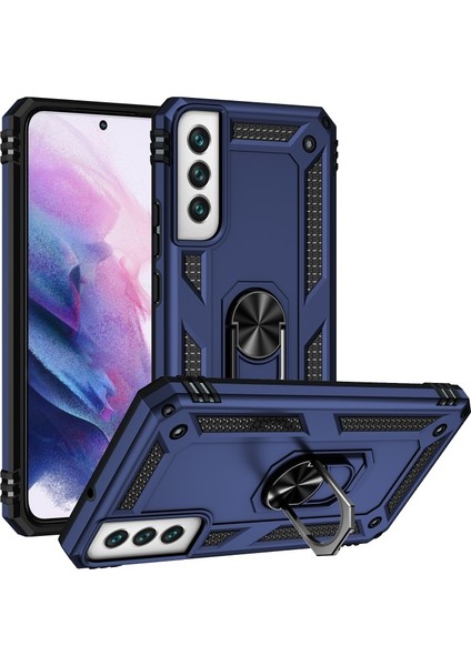 Samsung Galaxy S22 Için Pc + Tpu + Metal Hibrit Telefon Kılıfı (Yurt Dışından)