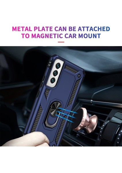 Samsung Galaxy S22 Için Pc + Tpu + Metal Hibrit Telefon Kılıfı (Yurt Dışından) indirimleri