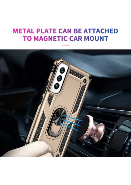 Samsung Galaxy S22 Için Pc + Tpu + Metal Hibrit Telefon Kılıfı (Yurt Dışından) indirimleri