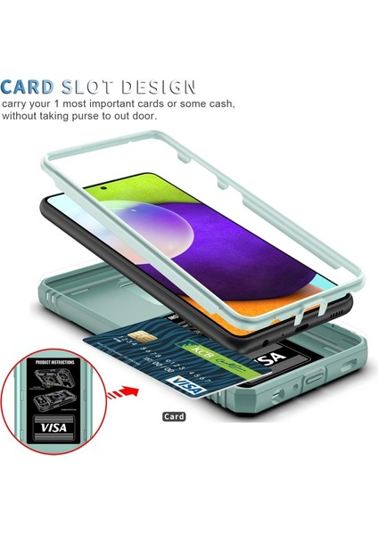 Samsung Galaxy A32 Için Kart Yuvalı Pc + Tpu Telefon Kılıfı (Yurt Dışından) fiyatları