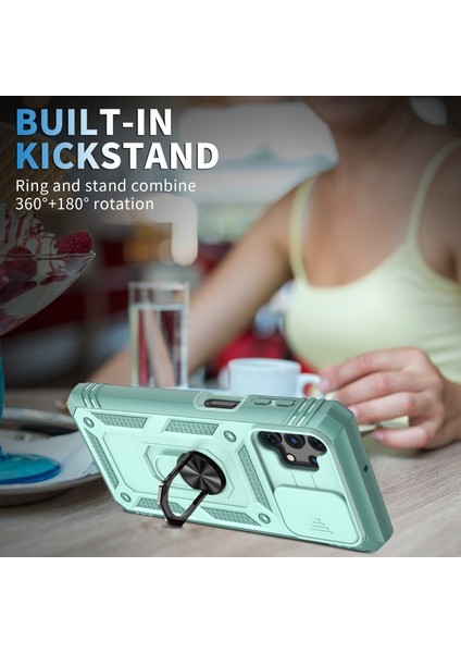 Samsung Galaxy A32 Için Kart Yuvalı Pc + Tpu Telefon Kılıfı (Yurt Dışından) modelleri