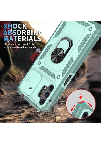 Samsung Galaxy A32 Için Kart Yuvalı Pc + Tpu Telefon Kılıfı (Yurt Dışından) fırsatları