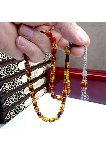 Kızıl Hareli Kapsül Model Kehribar Tesbih modelleri