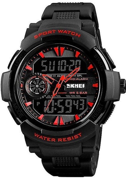 Lbq-Skmeı 1320 Çift Ekran Dijital Izle Erkekler Chronograph Alarm Izle Moda