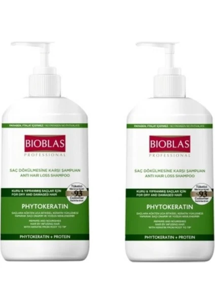 Pytokeratin Kuru ve Yıpranmış Saçlar Için Şampuan 1000 ml x 2 Adet