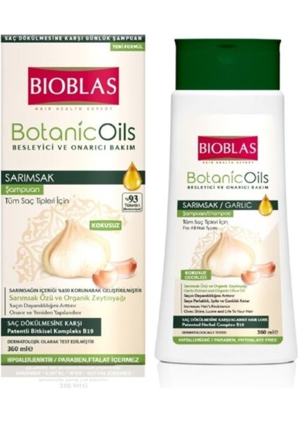 Şampuan Sarımsaklı 360ML Botanic Oils