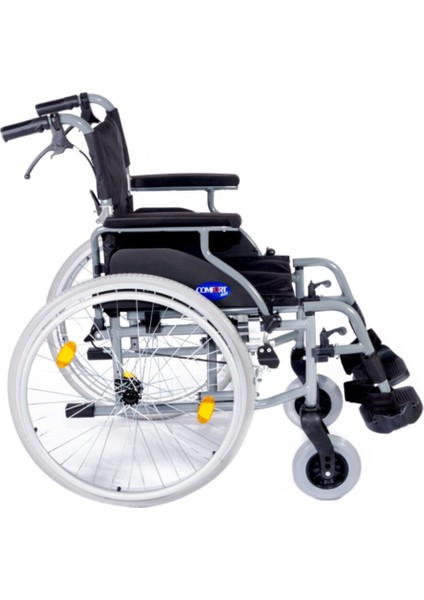 Grey Hafif Alüminyum Refakatçı Frenli Özellikli Tekerlekli Sandalye DM-317 fiyatları