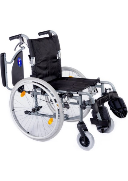 Grey Hafif Alüminyum Refakatçı Frenli Özellikli Tekerlekli Sandalye DM-317 indirimleri