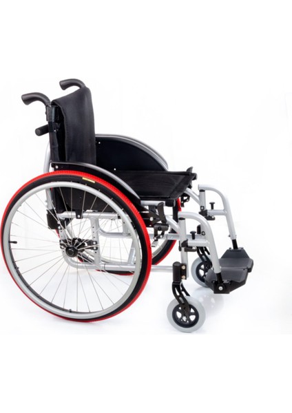 DM-315 Active Hafif Manuel Alüminyum Tekerlekli Sandalye (Oturma Genişliği 45 Cm) indirimleri