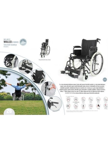 Manuel Tekerlekli Sandalye WG-M313 fiyatları