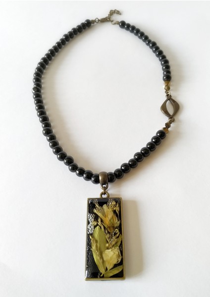 El Yapımı Özel Tasarım Reçine Kadın Kolye fırsatları