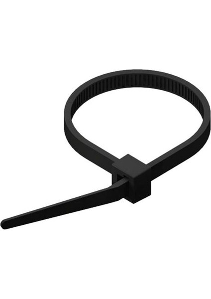 Siyah Kablo Bağı Plastik Kelepçe Cırt Kelepçe 36 x 300 Mm. (100 Adet)
