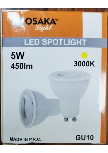 LED Çanak Ampul GU10 Duylu 5W 450LM 3 Adet