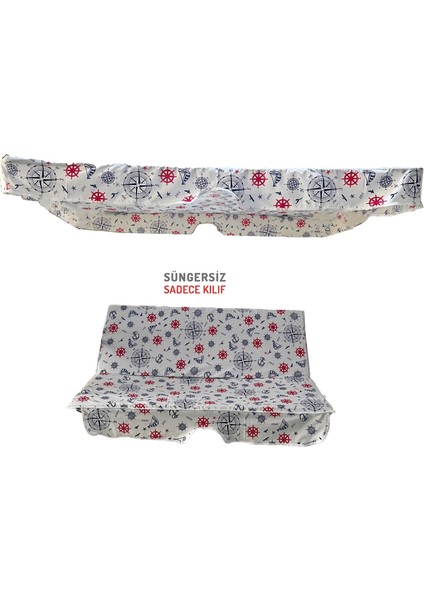 Salıncak Minder Kılıf Takımı(Süngersiz)2 Kişilik Vip Minder-Marin Çapa