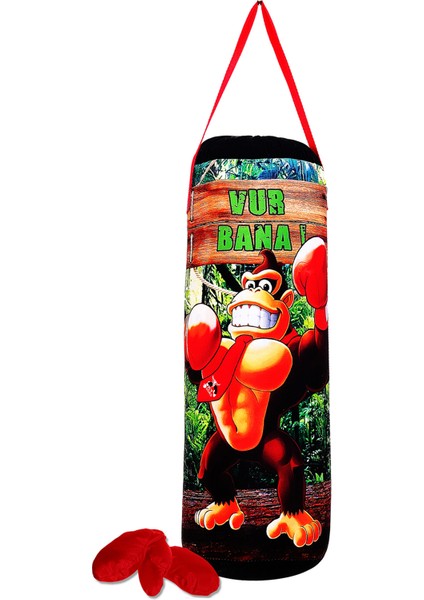 Ky Çocuk Boks Torbası 50X18CM +Eldiven Hediye Bağlı Model