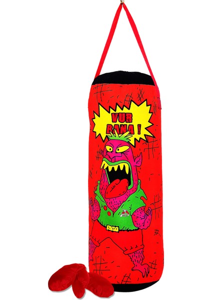 Ky Çocuk Boks Torbası 50X18CM +Eldiven Hediye Bağlı Model