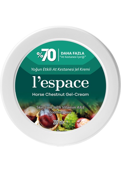 %70 Yoğun Etkili At Kestanesi Jel Krem 200 ml