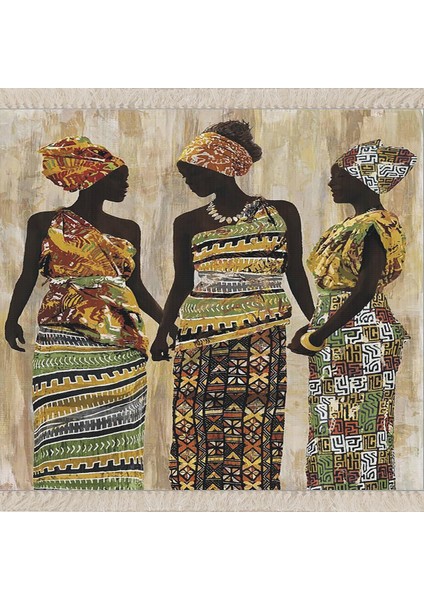 Afrika Desenli Afrikalı Kadın Halı Dijital Baskı Yıkanabilir Modern Salon Halı ve Yolluk fiyatları