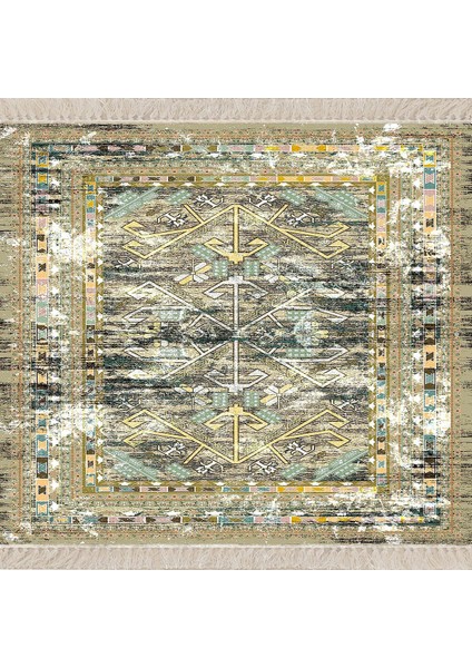 Batik Desenli Renk Geçişli Dijital Baskı Yıkanabilir Kaymaz Taban Salon Halısı ve Yolluk fiyatları