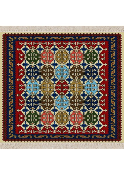 Kilim Desenli Etnik Dijital Baskı Yıkanabilir Kaymaz Taban Modern Salon Halı ve Yolluk fiyatları