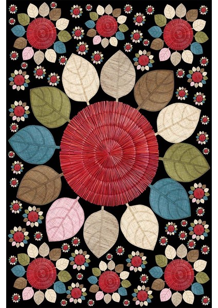 Jüt Hasır Kilim Görünümlü Dijital Baskılı Kaymaz Taban Yıkanabilir Modern Salon Halısı ve Yolluk fiyatları