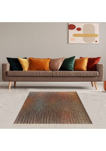 Batik Desenli Renk Geçişli Dijital Baskı Yıkanabilir Kaymaz Taban Salon Halısı ve Yolluk