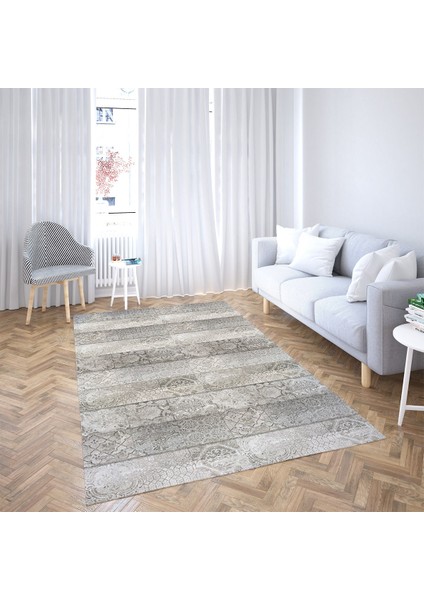 Osmanlı Motifler Desenli Etnik Dijital Baskı Yıkanabilir Kaymaz Taban Eskitme Salon Halı ve Yolluk fiyatları