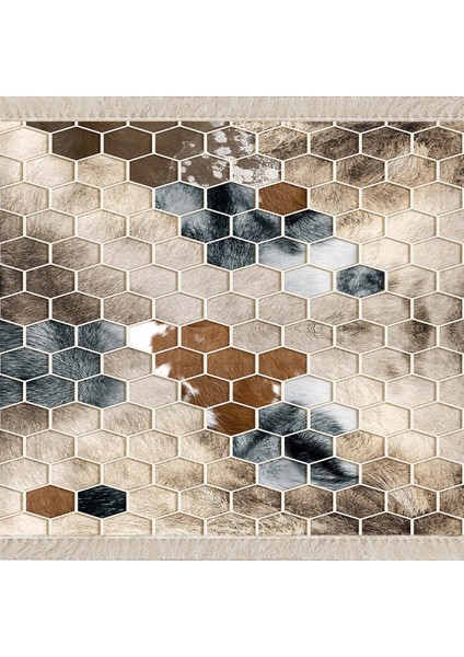 Bal Peteği Desenli Renk Geçişli Dijital Baskı Yıkanabilir Modern Salon Halı ve Yolluk fiyatları