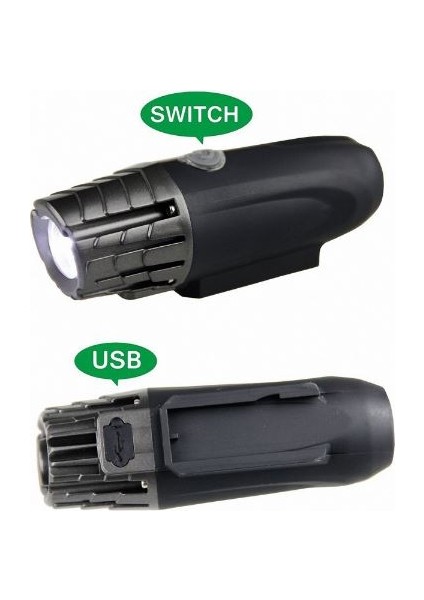 6111 USB Şarjlı 200 Lümen Bisiklet Ön Işık Far LED fiyatları