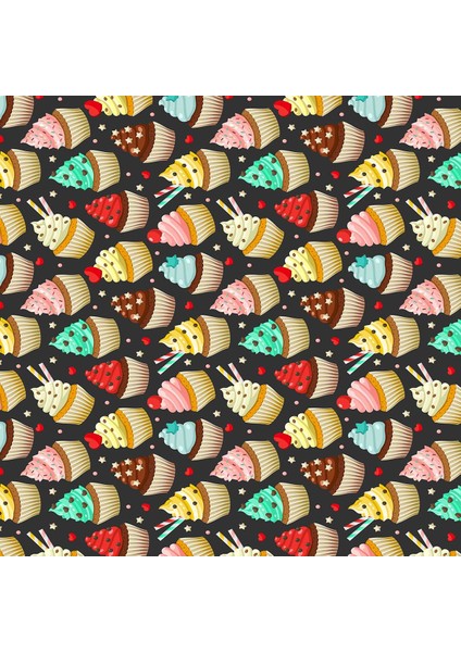 Cupcake Tatlı Desenli Dijital Baskılı Kaymaz Taban Yıkanabilir Leke Tutmaz Mutfak Halısı fiyatları