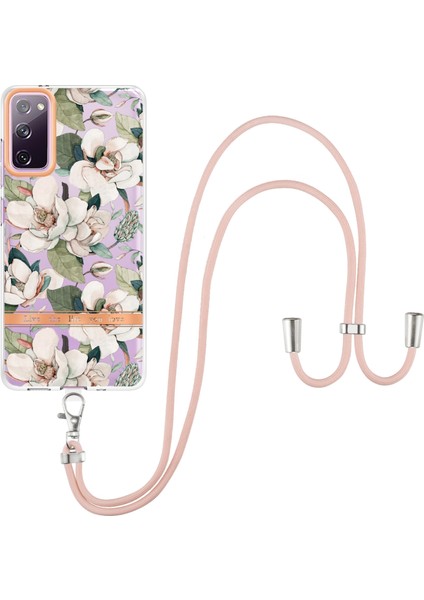 Samsung Galaxy S20 Fe 5g / 4g Için Çiçekler Serisi Tpu Kılıfı Yeşil