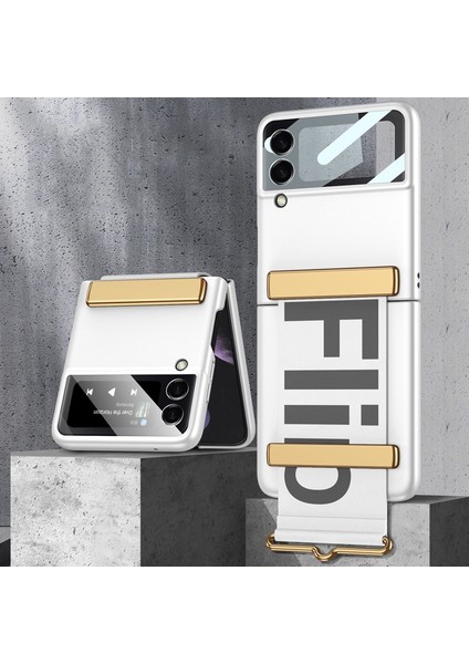 Gkk Ultra-Ince Bileklik Kılıf Samsung Galaxy Z Flip3 5g Için Mor(Yurt Dışından)