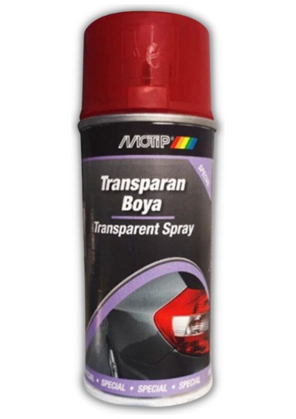 Transparan Boya Kırmızı 150 ml