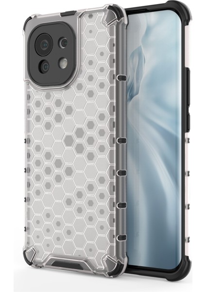 Xiaomi 11 Için Pc+Tpu Petek Tarzı Kılıf (Yurt Dışından)