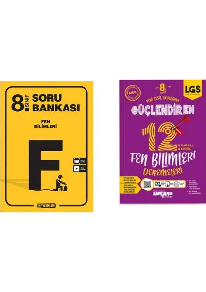 8. Sınıf Fen Soru Bankası ve Güçlendiren Fen Deneme