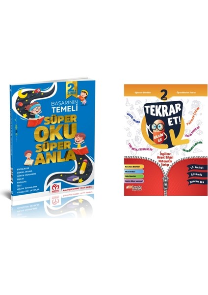 2. Sınıf Süper Oku Süper Anla - On Burda Yayınları 2. Sınıf Tekrar Et Fasikül