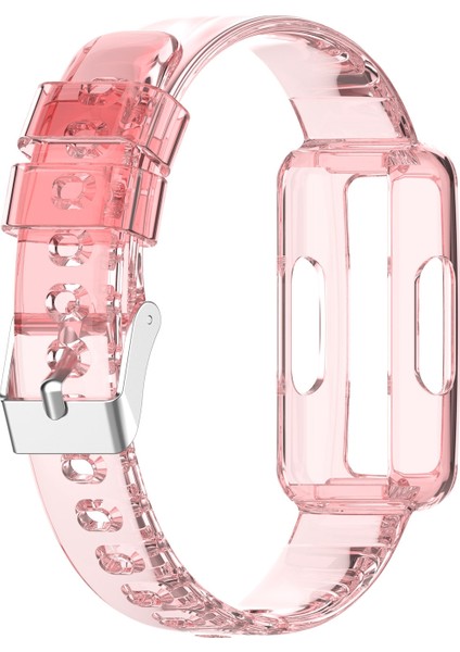 Fitbit Ilham Için Şeffaf Silikon Entegre Saat Kayışı Şeffaf (Yurt Dışından)
