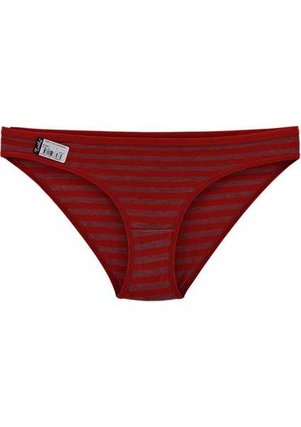 0538 Irmak 6'lı Paket Çizgili Elastan Bayan Bikini Külot modelleri