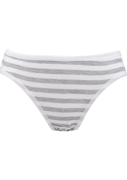 0538 Irmak 6'lı Paket Çizgili Elastan Bayan Bikini Külot indirimleri