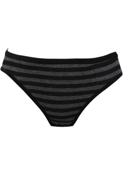 12'li Paket Tutku 0538 Irmak Çizgili Bayan Elastan Bikini Külot modelleri