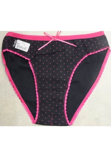 12'li Paket Tutku 0656 Puantiyeli Bayan Elastan Bikini Külot indirimleri