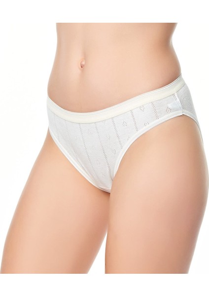 0679 Jakarlı 6'lı Paket Elastan Bayan Bikini Külot