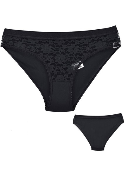 0725 Safir 6'lı Paket Dantelli Elastan Bayan Bikini Külot fiyatları