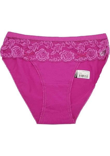 0736 Funda 6'lı Paket Dantelli Elastan Bayan Bikini Külot