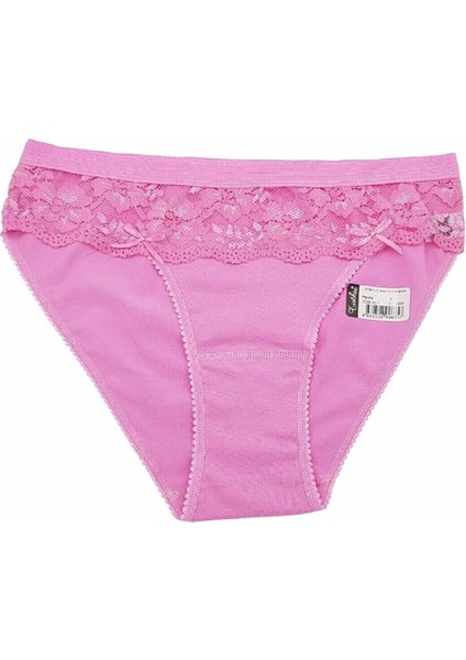0736 Funda 6'lı Paket Dantelli Elastan Bayan Bikini Külot