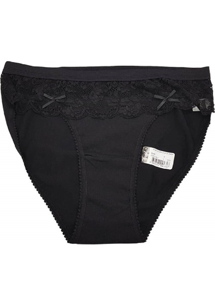 0736 Funda 6'lı Paket Dantelli Elastan Bayan Bikini Külot